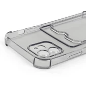 İphone 12 Pro Max Şeffaf Kartlıklı Kamera ve Darbe Korumalı Telefon Kılıfı thumbnail 2