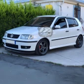 Volkswagen Polo Mk3 1994-2003 6N Uyumlu H lip Esnek Ön Lip 2 Parça Karlık Ön Ek Tampon Altı Dil thumbnail 7