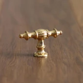 Şehzade Gold Kulp Altın Düğme Mobilya Mutfak Dolabı Çekmece Dolap Kulpları Kapak Kulpu Kulbu - 2