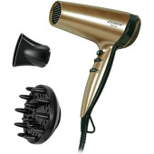 Johnson Dore 2200 W Profesyonel Saç Kurutma Makinesi Gold-Siyah - 1