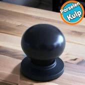 Porselen Mat Siyah Kulp Mobilya Mutfak Dolabı Çekmece Dolap Kulpları Kapak Kulpu Kulbu Düğme thumbnail 1