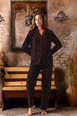 Kadın Genç Polar Önden Düğmeli Pijama Takım | Sude M-200-267 thumbnail 1