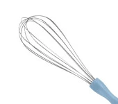 MyBru Paslanmaz Çelik Mavi Plastik Saplı El Çırpıcısı (Blender) Küçük Boy - 4