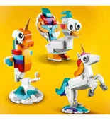 LEGO Creator Sihirli Tek Boynuzlu At 31140-7 Yaş ve Üzeri Çocuklar İçin Tek Boynuzlu At, Denizatı ve Tavus Kuşu İçeren Y - 3