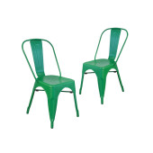 Tolix Kolsuz Metal Sandalye-Yeşil(2 Adet) - 1