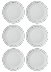 The Mia Round Servis Tabağı 6 Kişilik thumbnail 1