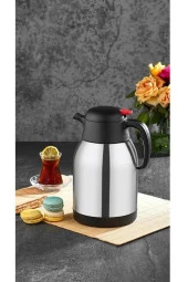 Paslanmaz Çelik 2 Litre Inox Piknik Çay Kahve Termosu - 1