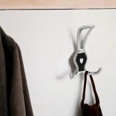 Galata Askı Portmanto Metal Vestiyer Duvar Dolap Elbise Askısı Krom Siyah Mobilya Askılığı Aparat thumbnail 3