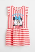 Minnie Çizgili Kız Çocuk Elbise 001 - 3
