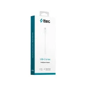 ttec USB-C - 3.5mm Aux Adaptörü 11cm Beyaz - 2