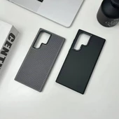 Galaxy S24 Ultra Kılıf Karbon Fiber Görünümlü Troy Kılıf thumbnail 5