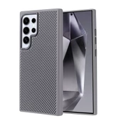 Galaxy S24 Ultra Kılıf Karbon Fiber Görünümlü Troy Kılıf thumbnail 3