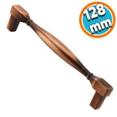 Mobilya Kulp Mutfak Dolabı Çekmece Dolap Kulpları Kapak Kulpu Kulbu Antik Bakır 128 mm Metal thumbnail 1