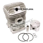 STİHL MS210 / MS230  TESTERE NİKASİL SİLİNDİR PİSTON SETİ 40 mm - 1