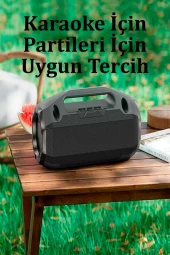 Qpen HA3 Mikrofonlu Bluetooth Kablosuz Hoparlör thumbnail 4