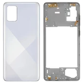 Samsung Galaxy A71 - SM-A715F FULL Kasa Arka Kapak Takım BEYAZ - 1