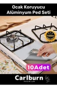 Premium Seri Yağ Kir Koruyucu İz Bırakmaz Kolay Temizlenir Ocak Koruyucu Alüminyum Ped Seti 10 Adet - 1