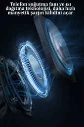 Qpen HW15W Izgara Klipsli 15W Kablosuz Şarjlı Magsafe Araç Tutucu thumbnail 5