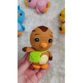 Amigurumi Katuri oyuncak kahverengi kuş sülün Dukakidstoys - 1