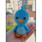 Amigurumi Katuri oyuncak mavi kuş sülün Dukakidstoys - 2