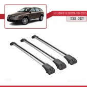 Alfa Romeo 156 Crosswagon (T932) 2000-2007 Arası ile uyumlu ACE-1 Ara Atkı Tavan Barı GRİ 3 ADET BAR thumbnail 3