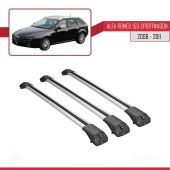 Alfa Romeo 159 SPORTWAGON 2006-2011 Arası ile uyumlu ACE-1 Ara Atkı Tavan Barı GRİ 3 ADET BAR - 3