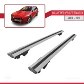 Alfa Romeo 159 SPORTWAGON 2006-2011 Arası ile uyumlu HOOK Model Anahtar Kilitli Ara Atkı Tavan Barı GRİ thumbnail 4