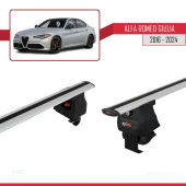 Alfa Romeo Giulia 2016 ve Sonrası ile uyumlu ACE-4 Ara Atkı Tavan Barı GRİ thumbnail 4