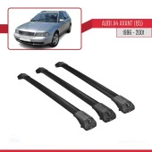 Audi A4 (B5) Avant 1996-2001 Arası ile uyumlu ACE-1 Ara Atkı Tavan Barı SİYAH 3 ADET BAR thumbnail 3