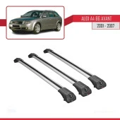 Audi A4 (B6) AVANT 2002-2004 Arası ile uyumlu ACE-1 Ara Atkı Tavan Barı GRİ 3 ADET BAR thumbnail 3