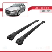 Audi A4 (B7) Avant 2005-2007 Arası ile uyumlu ACE-1 Ara Atkı Tavan Barı SİYAH thumbnail 3