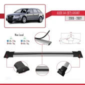 Audi A4 (B7) Avant 2005-2007 Arası ile uyumlu FLY Model Ara Atkı Tavan Barı GRİ thumbnail 4