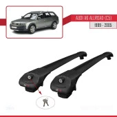 Audi A6 (C5) Allroad 1999-2005 Arası ile uyumlu ACE-1 Ara Atkı Tavan Barı SİYAH thumbnail 4