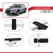 Audi A6 (C6) ALLROAD 2006-2011 Arası ile uyumlu Basic Model Ara Atkı Tavan Barı SİYAH 3 ADET thumbnail 4