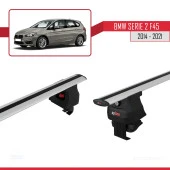 BMW 2 Serisi (F45) Active Tourer 2014-2021 Arası ile uyumlu ACE-4 Ara Atkı Tavan Barı GRİ - 3