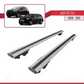 Audi Q7 2006-2015 Arası ile uyumlu HOOK Model Anahtar Kilitli Ara Atkı Tavan Barı GRİ - 3