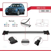 BMW X3 E83 2003-2010 Arası ile uyumlu FLY Model Ara Atkı Tavan Barı GRİ - 4