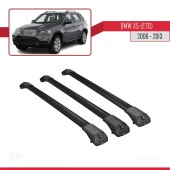 BMW X5 (E70) 2006-2013 Arası ile uyumlu ACE-1 Ara Atkı Tavan Barı SİYAH 3 ADET BAR thumbnail 3