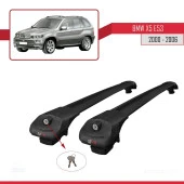 BMW X5 2000-2006 (E53) Arası ile uyumlu ACE-1 Ara Atkı Tavan Barı SİYAH thumbnail 4