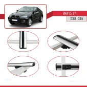 BMW X6 (E71) 2008-2014 Arası ile uyumlu Basic Model Ara Atkı Tavan Barı GRİ 3 ADET thumbnail 4