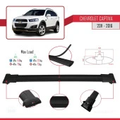 Chevrolet Captiva 2011-2016 Arası ile uyumlu FLY Model Ara Atkı Tavan Barı SİYAH thumbnail 4