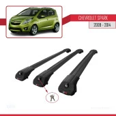 Chevrolet Spark 2009-2014 Arası ile uyumlu ACE-1 Ara Atkı Tavan Barı SİYAH 3 ADET BAR - 4
