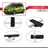 Chevrolet Spark 2009-2014 Arası ile uyumlu Basic Model Ara Atkı Tavan Barı SİYAH 3 ADET - 4