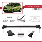 Chevrolet Spark 2009-2014 Arası ile Uyumlu FLY Model Ara Atkı Tavan Barı GRİ 3 ADET BAR thumbnail 4