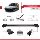 Citroen Berlingo 1996-2003 Arası ile uyumlu FLY Model Ara Atkı Tavan Barı GRİ 4 ADET BAR thumbnail 3