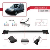 Citroen Berlingo 2003-2008 Arası ile uyumlu FLY Model Ara Atkı Tavan Barı GRİ 3 ADET BAR - 3