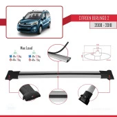 Citroen Berlingo 2008-2018 Arası ile uyumlu FLY Model Ara Atkı Tavan Barı GRİ - 4