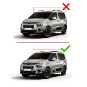 Citroen Berlingo 2023 ve Sonrası ile uyumlu HOOK Model Anahtar Kilitli Ara Atkı Tavan Barı GRİ thumbnail 2