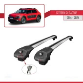 Citroen C4 Cactus 2014 ve Sonrası ile uyumlu ACE-1 Ara Atkı Tavan Barı GRİ - 2