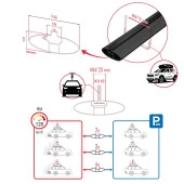 Citroen C3 Aircross 2018 ve Sonrası ile uyumlu Basic Model Ara Atkı Tavan Barı SİYAH 3 ADET - 3
